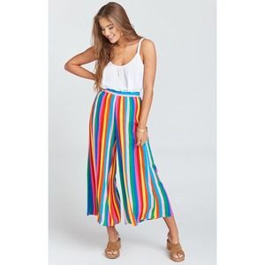 Show Me Your MuMu Multicolor Striped Wide Leg Pants